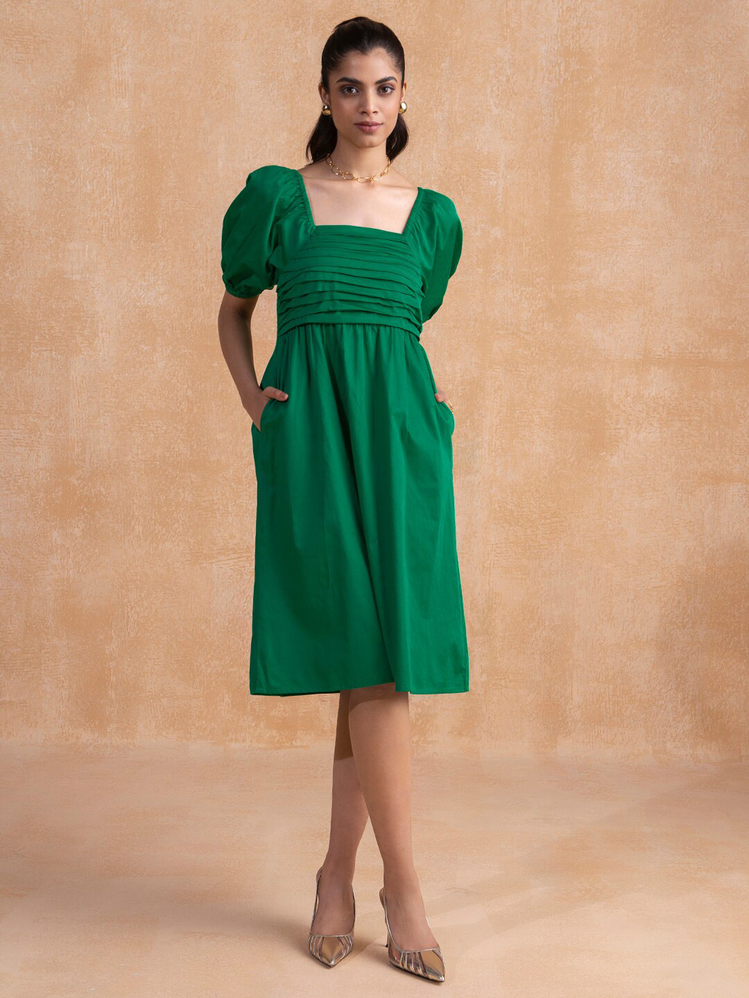 Buy Femella Fit & Flare Cotton Dress Dresses for Women 21220270 Myntra