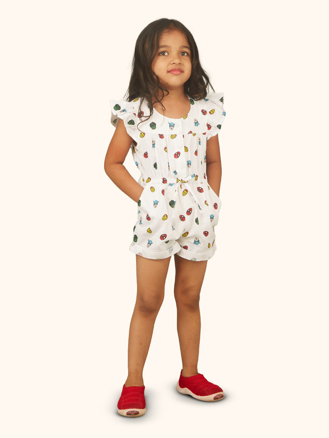 Buy Zalio Girls Printed Pure Cotton Jumpsuit Jumpsuit for Girls