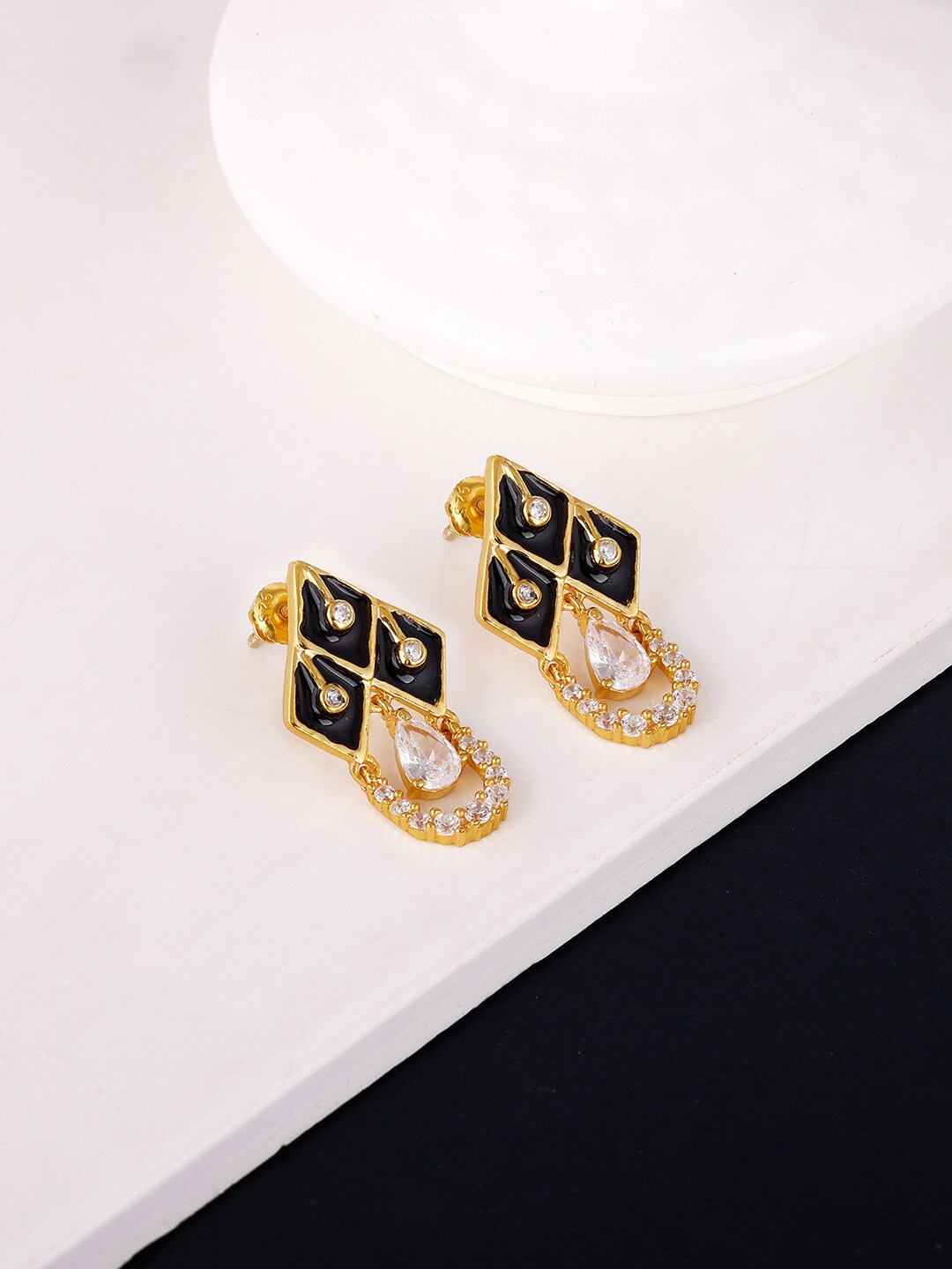 Buy GIVA Gold Plated Contemporary Studs Earrings - Earrings for Women ...
