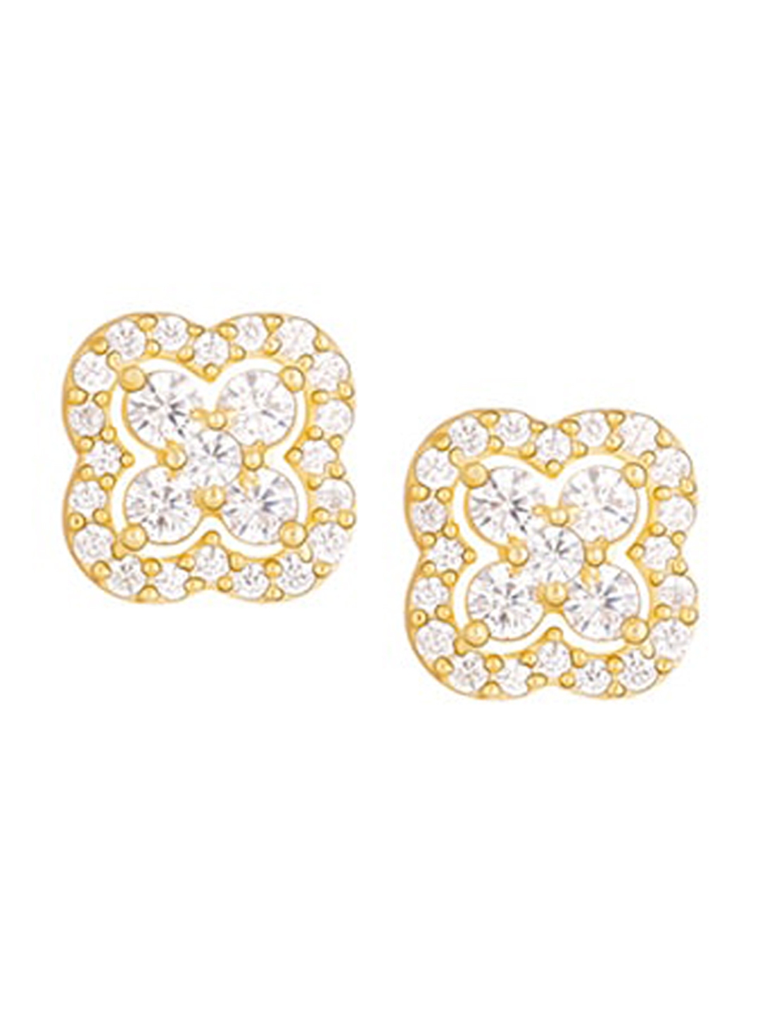 Buy GIVA 925 Silver Golden Pansy Flower Earrings - Earrings for Women ...