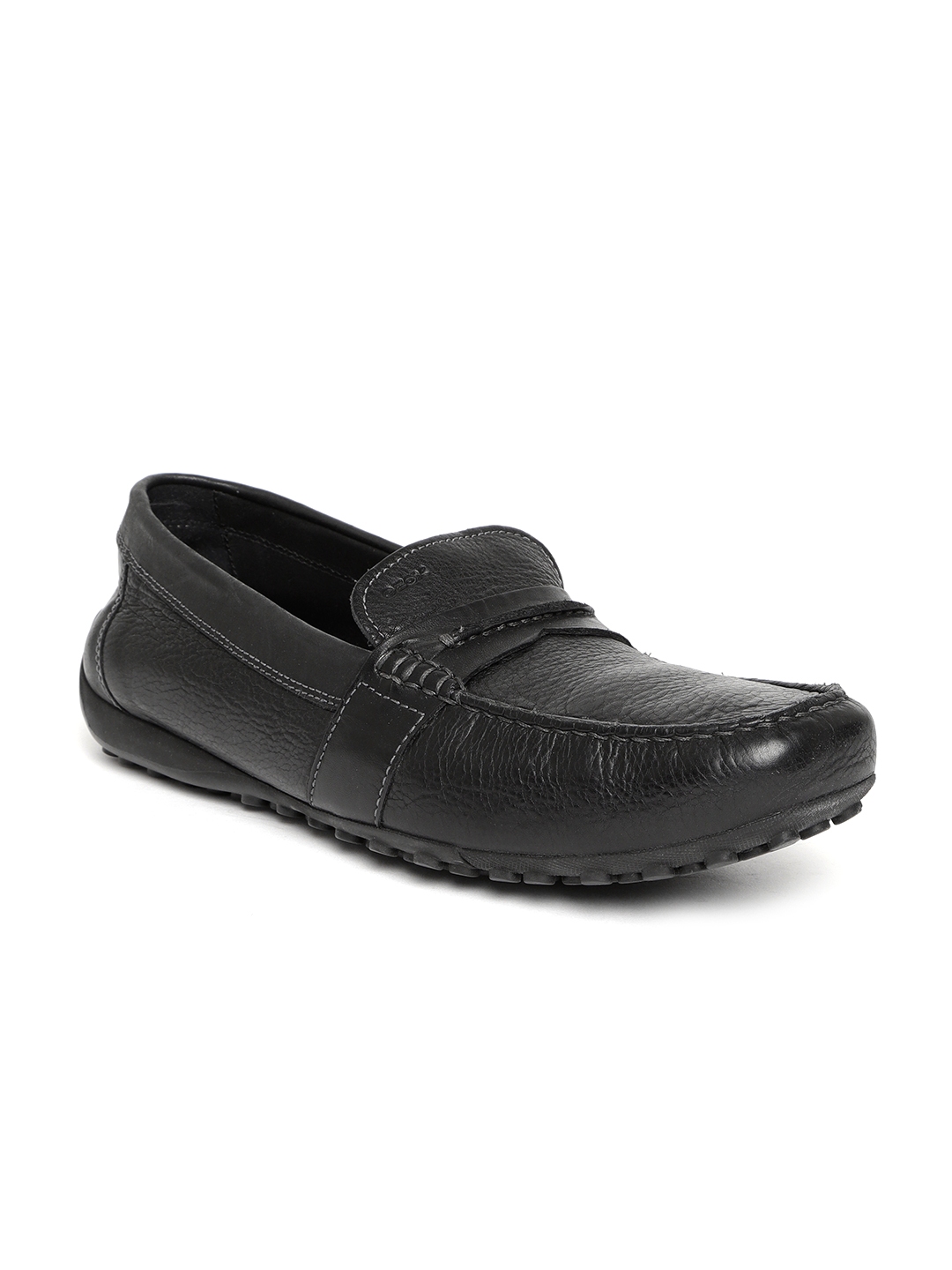 Buy Geox Men Black Leather Loafers Casual Shoes for Men 2124462 Myntra