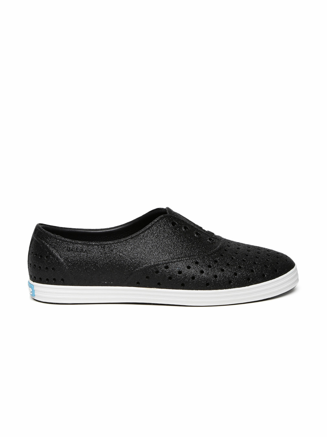 Buy Native Shoes Unisex Black Jericho Perforated Shimmery Slip On Sneakers Casual Shoes for