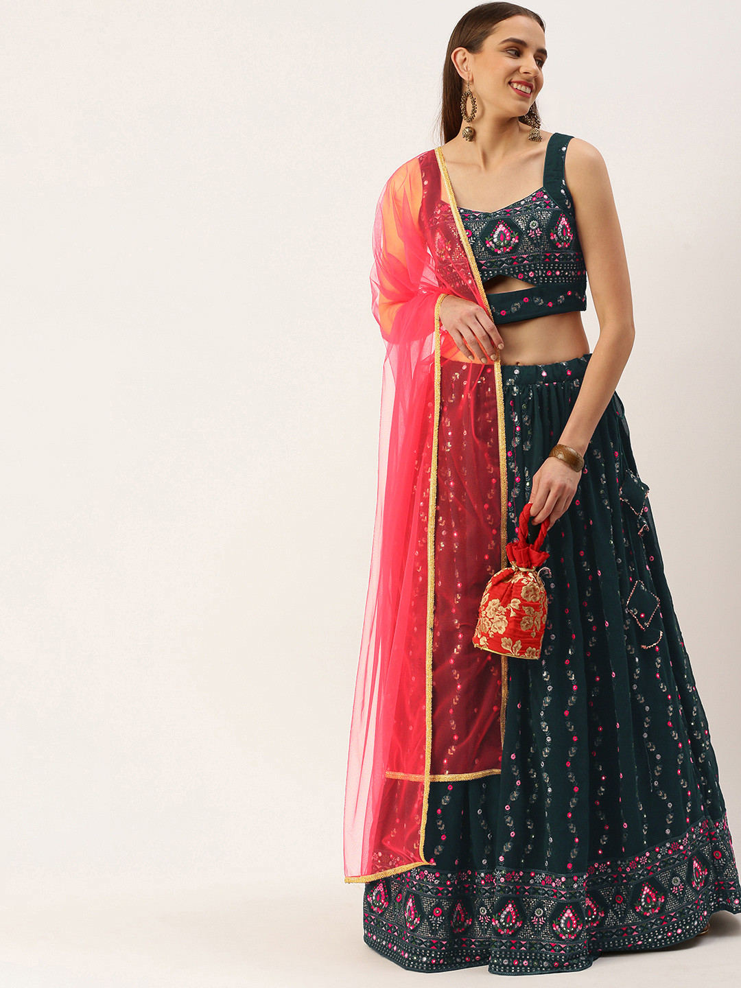 Slate stone lehenga ethnowave