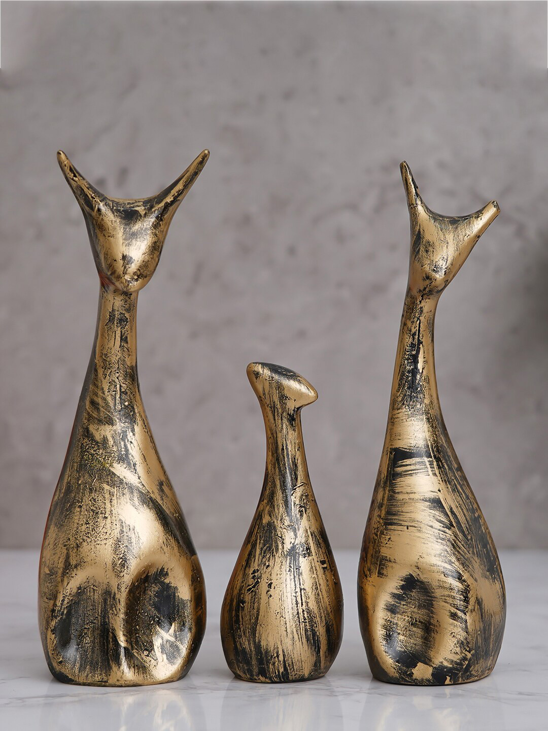 Buy ECraftIndia Gold Animal Figurine Showpiece Showpieces for Unisex