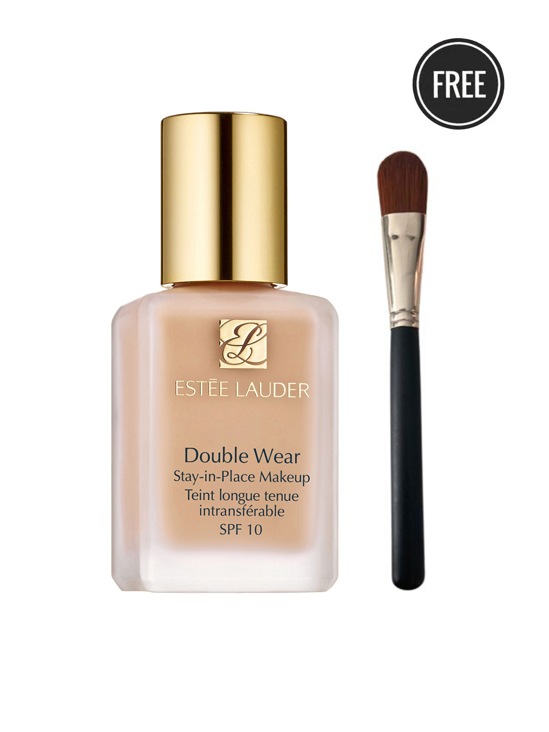Buy Estee Lauder Double Wear Stay In Place Foundation 30ml Shell 1C0 With Foundation Brush