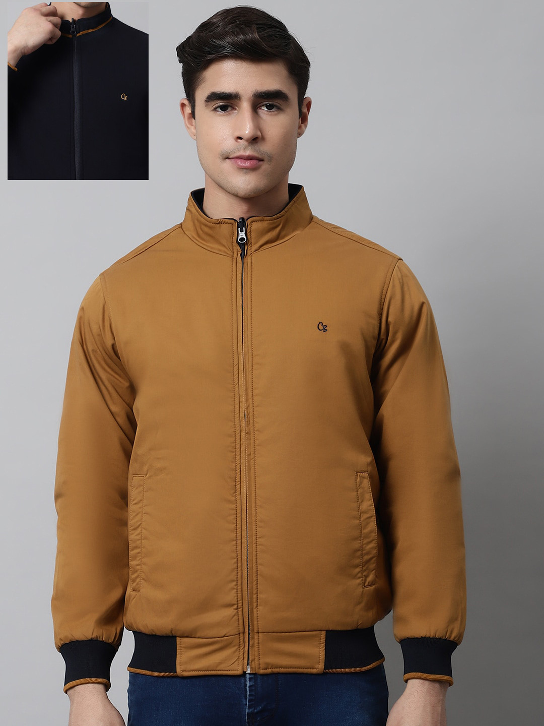 Buy Cantabil Men Reversible Bomber Jacket Jackets for Men 21254808