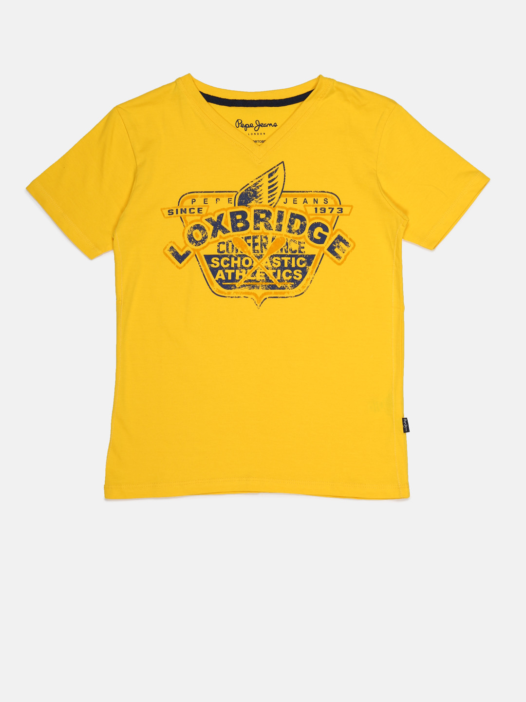 Buy Pepe Jeans Boys Yellow Printed V Neck T Shirt Tshirts for Boys