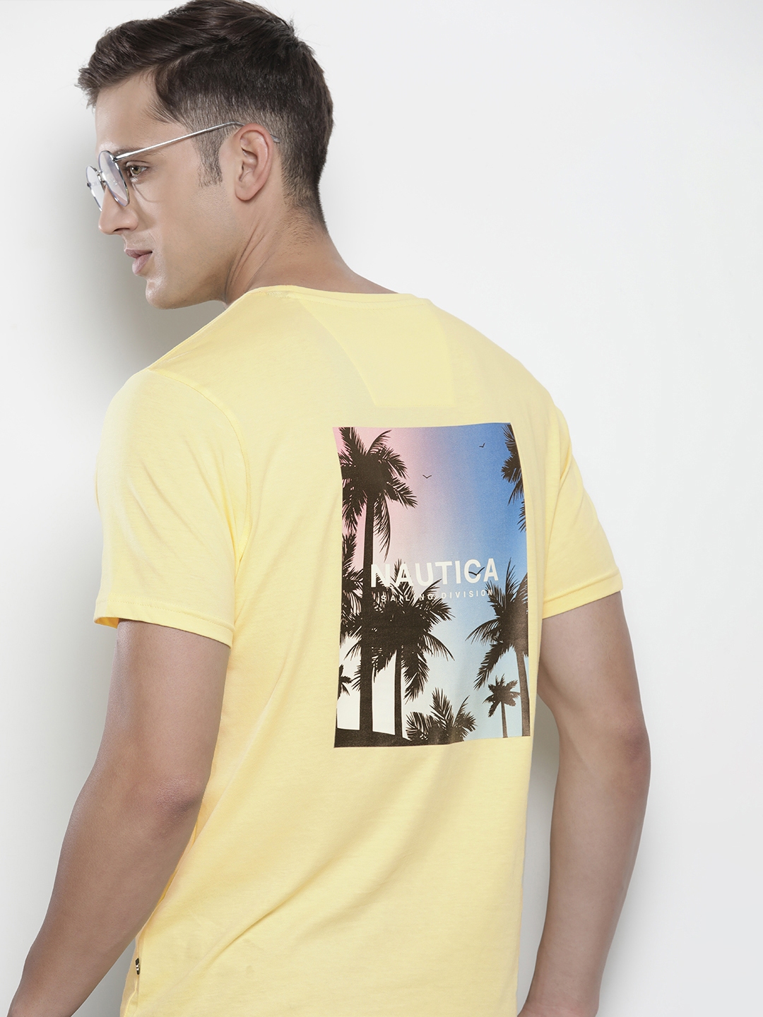 Buy Nautica Pure Cotton Graphic Printed Casual T Shirt - Tshirts for ...