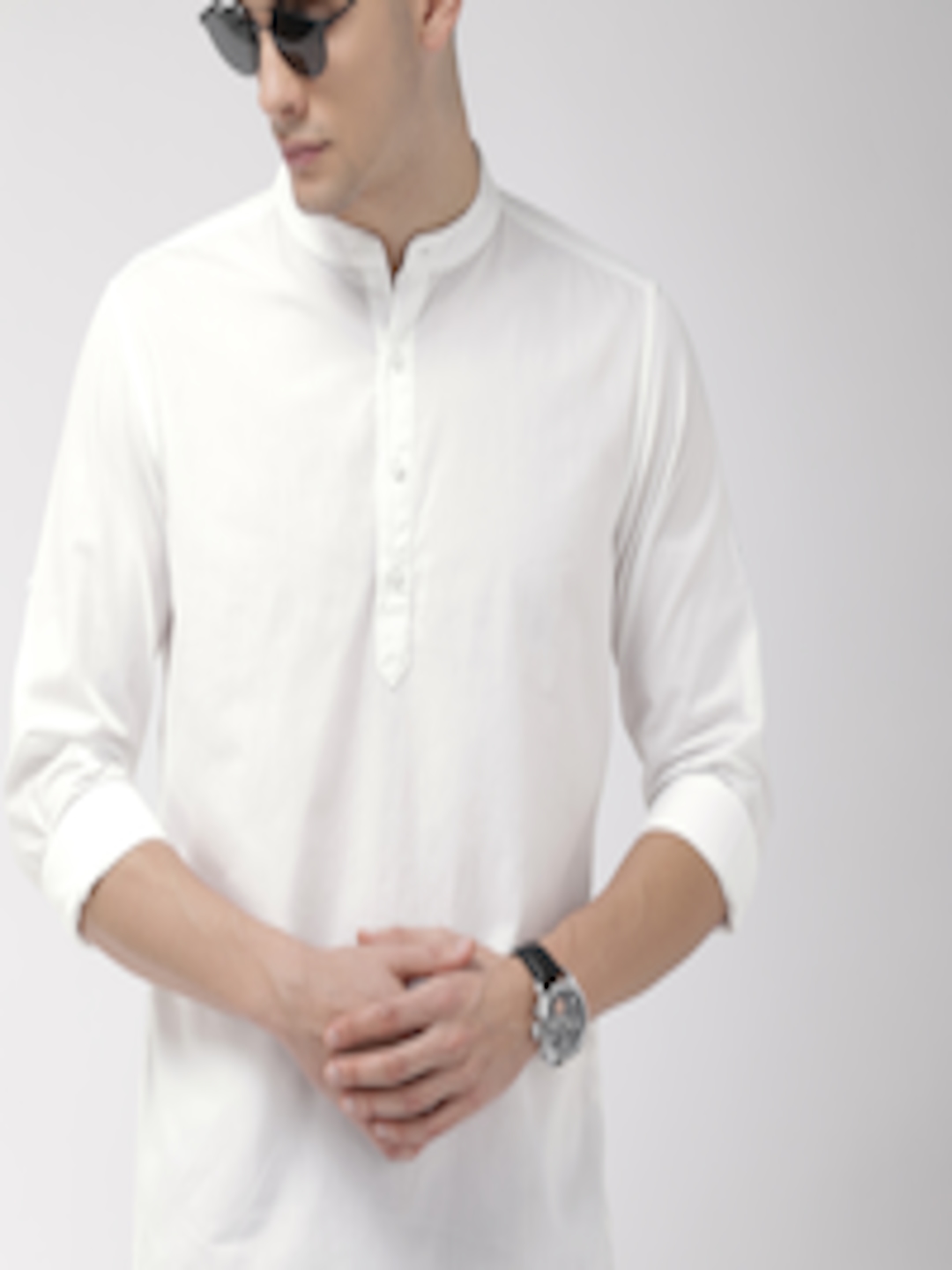 Buy HIGHLANDER Men White Slim Fit Solid Casual Shirt - Shirts for Men ...