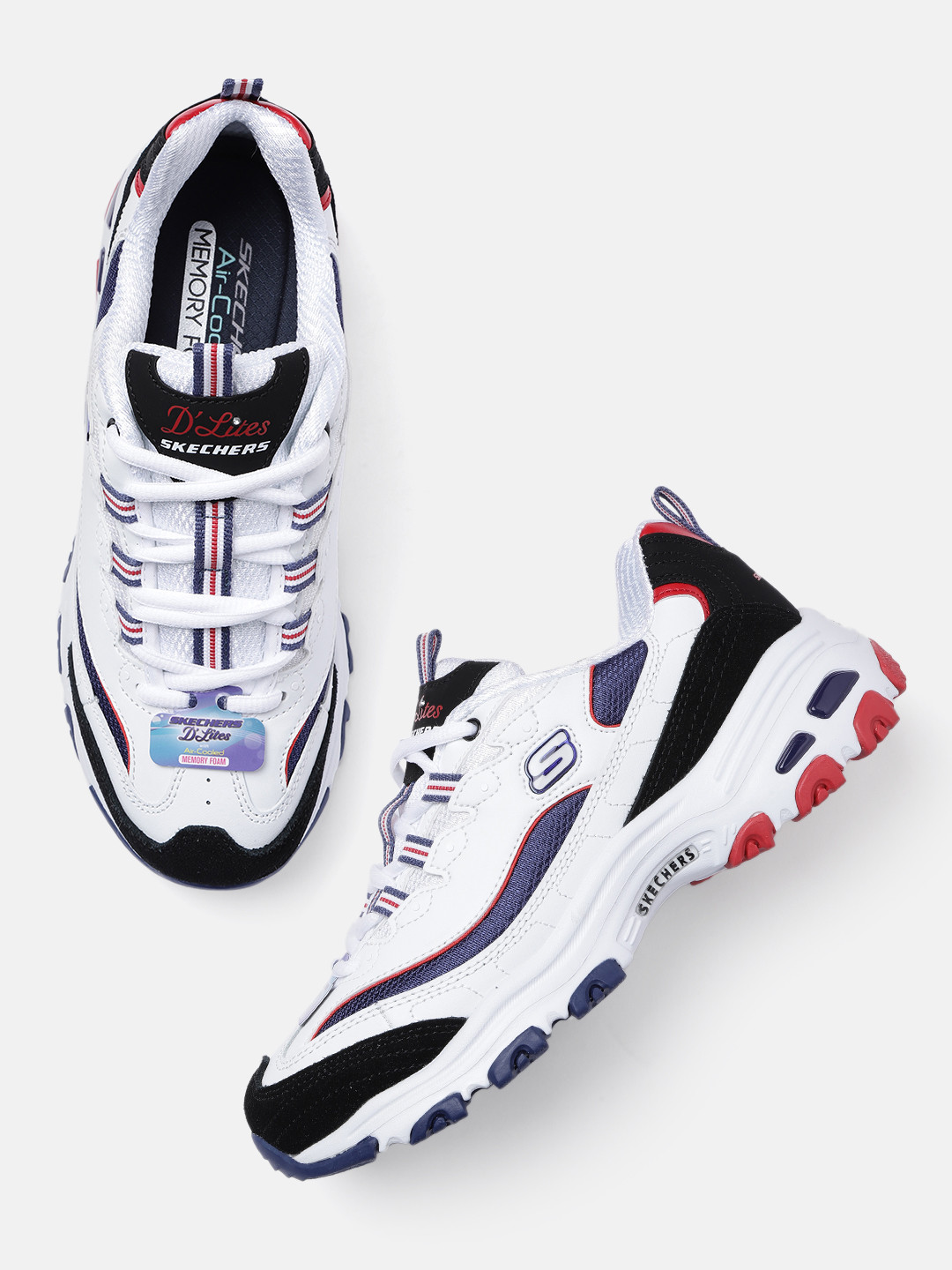 Buy Skechers Women Colourblocked Memory Foam Sneakers - Casual Shoes