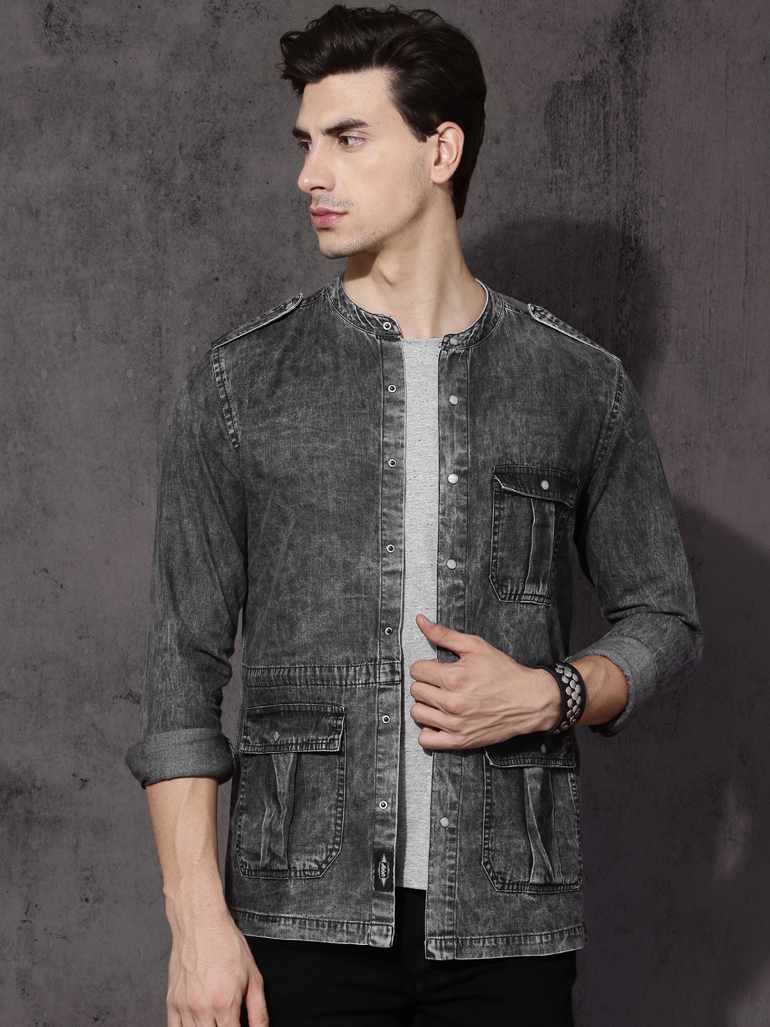 denim shirts myntra