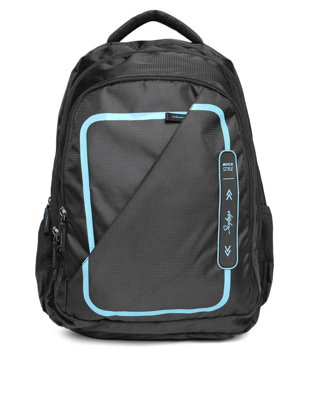 Buy Skybags Unisex Black Textured Laptop Backpack Backpacks for