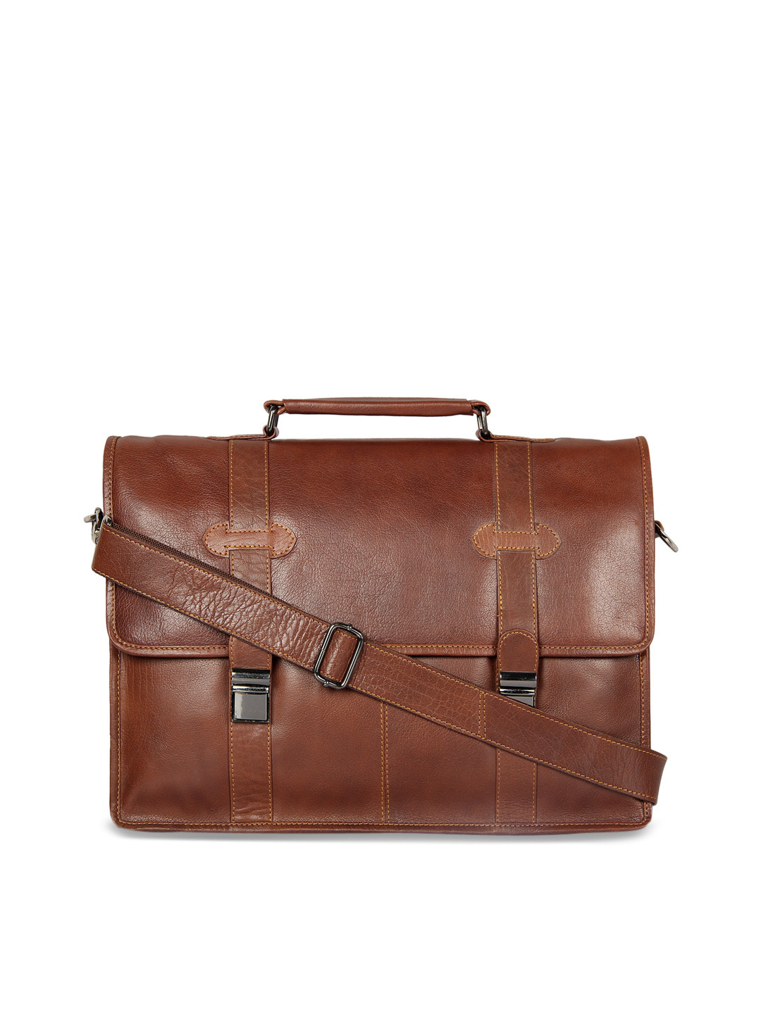 Buy Leather Zentrum Tan Brown Leather Laptop Bag Laptop Bag for