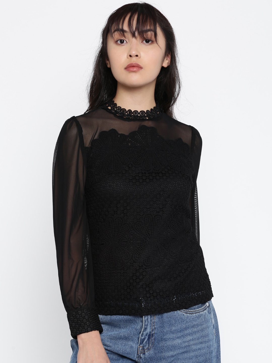 black jeans myntra