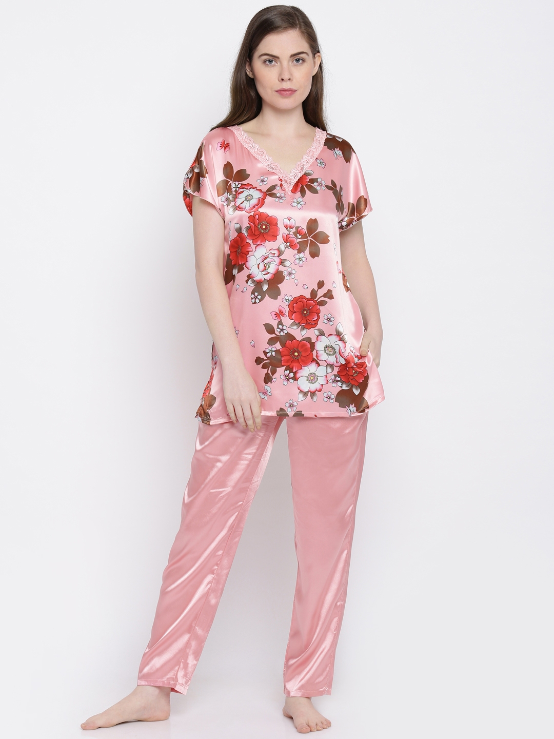 floral print night suit