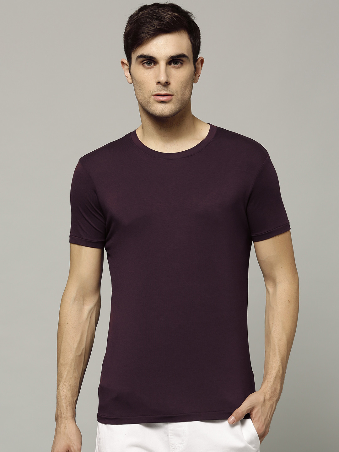 Buy Marks & Spencer Burgundy Innerwear Vest 1620A Innerwear Vests for