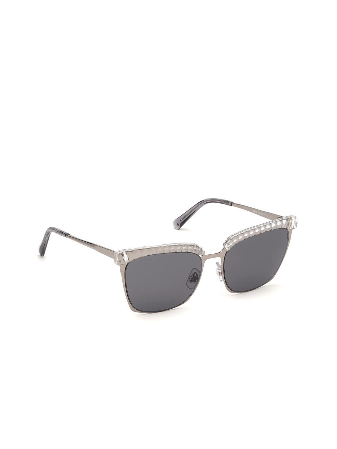 Buy SWAROVSKI Women Square Sunglasses With UV Protected Lens SK0196 55
