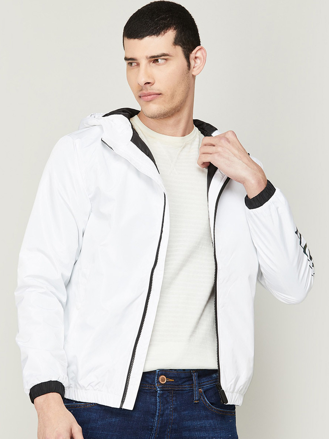 Buy Bossini Men White Bomber Jacket Jackets for Men 21304670 Myntra