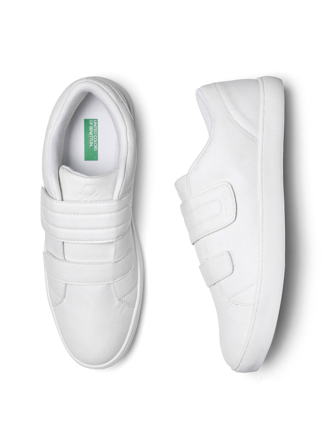 united benetton white shoes