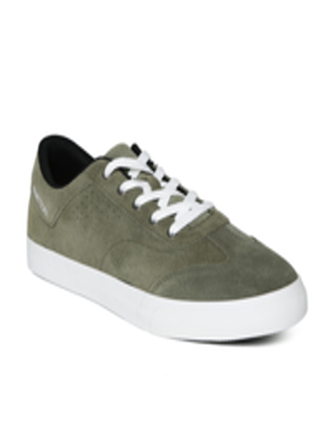 Buy United Colors Of Benetton Men Olive Green Suede Sneakers - Casual ...