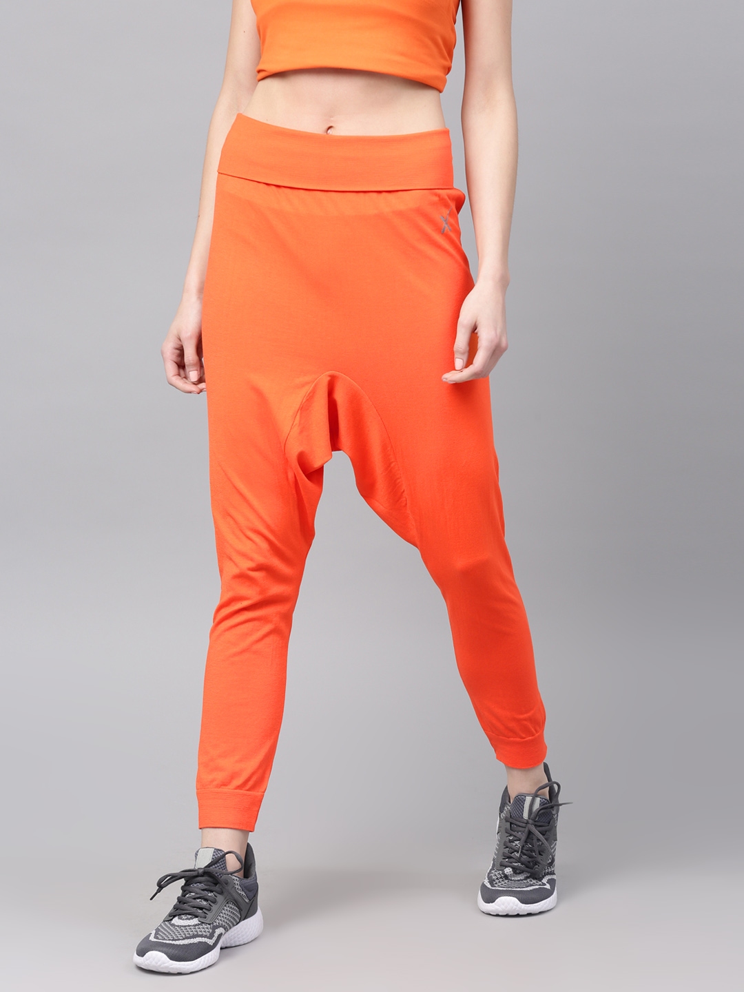 orange track pants
