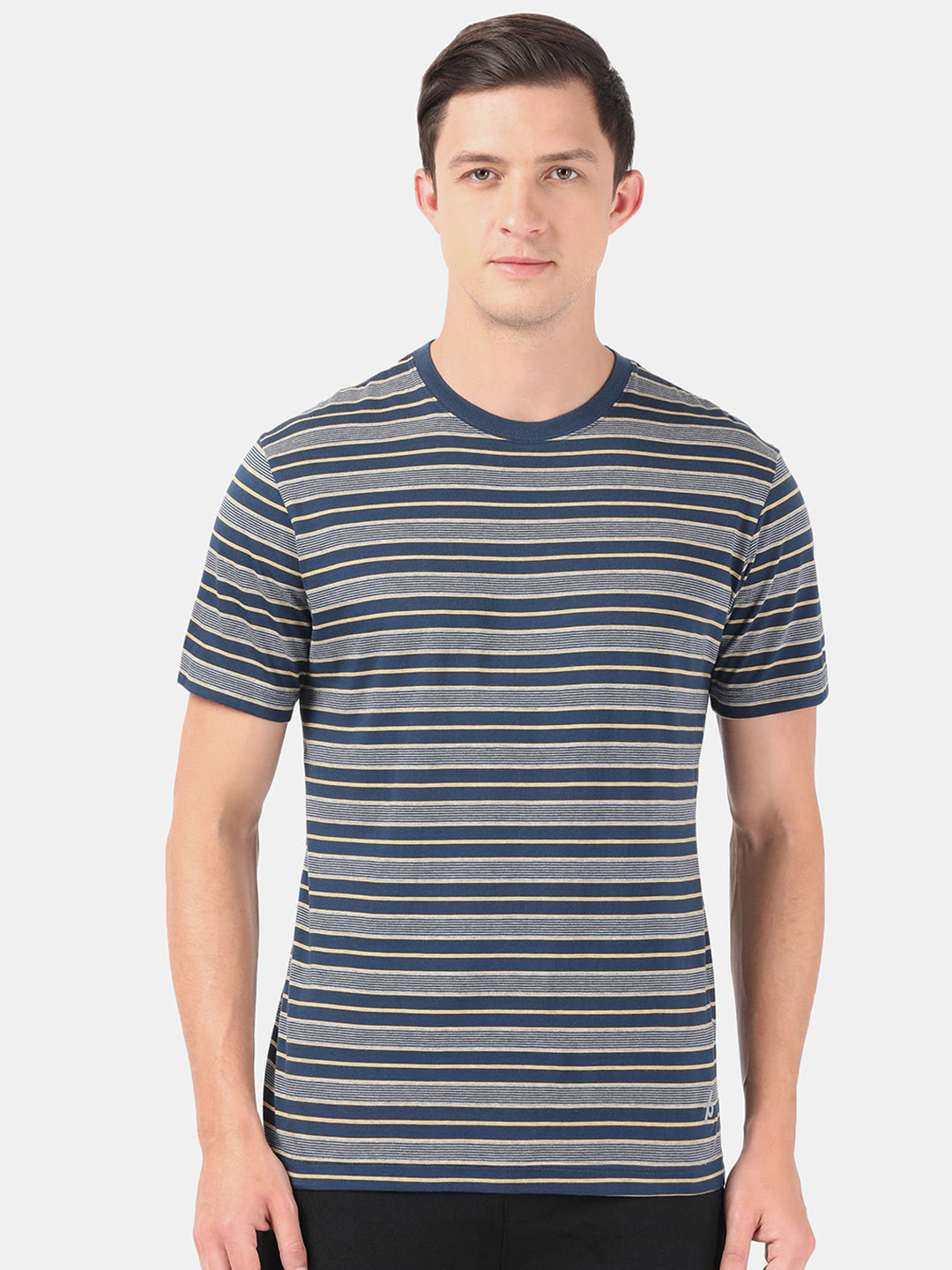 Buy Jockey Men Striped Round Neck T Shirt - Tshirts for Men 21315766 ...