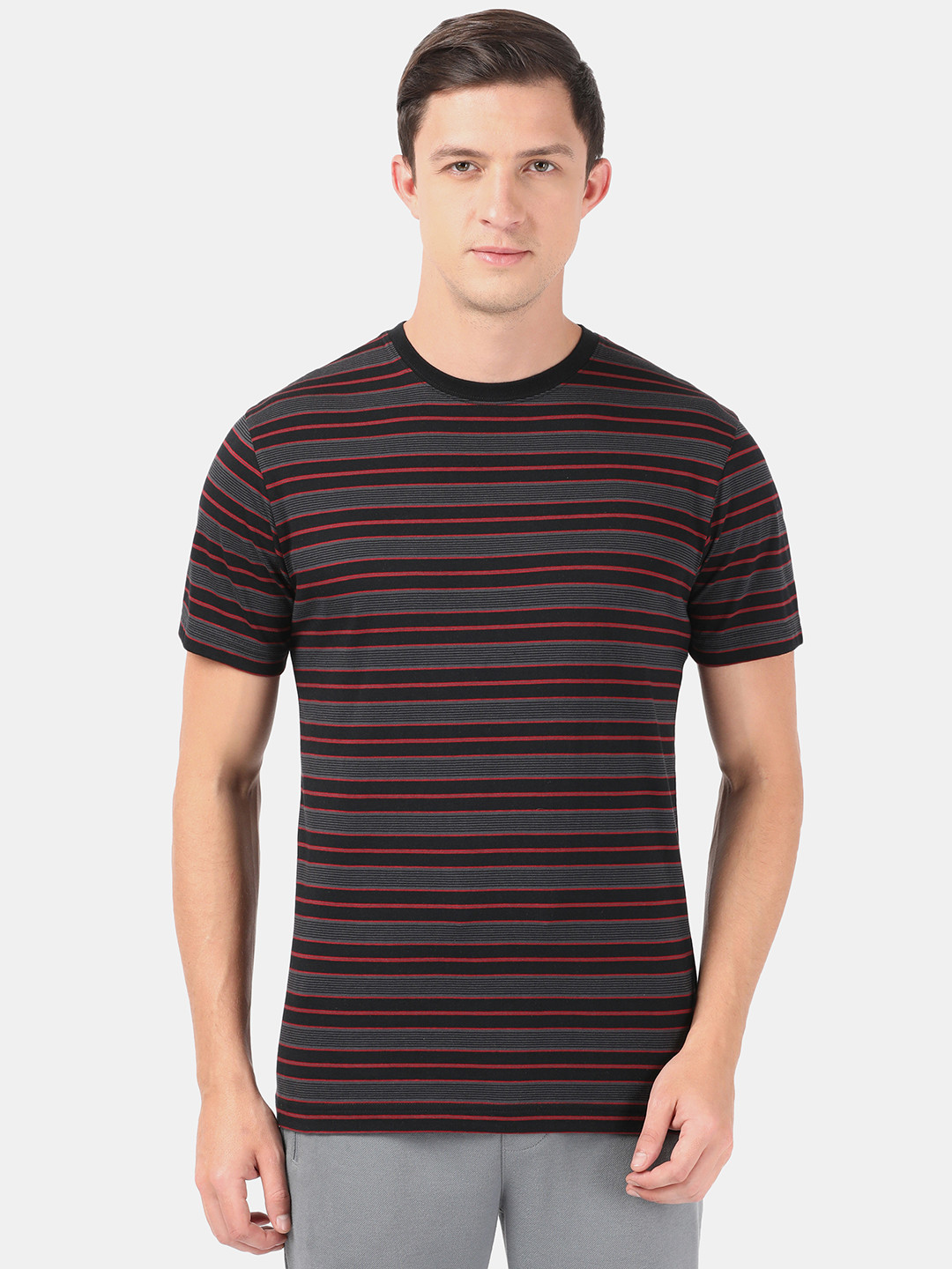 Buy Jockey Athleisure Men Striped T Shirt - Tshirts for Men 21315838 ...