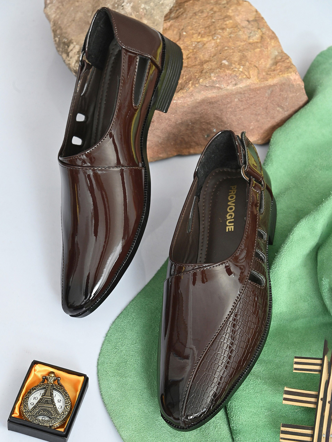 provogue men brown sandals