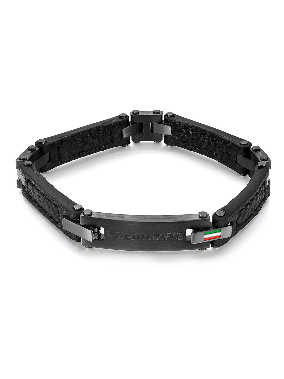 Buy DUCATI CORSE Men Leather Link Bracelet Bracelet for Men 21319654