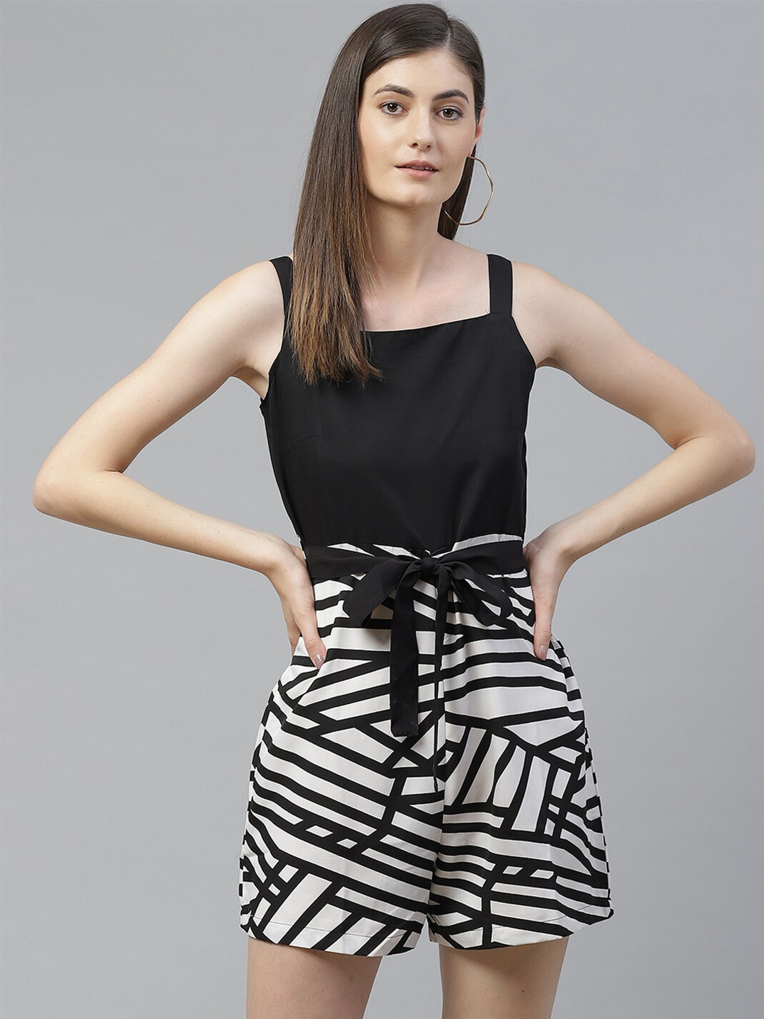 Sleek Italia Women Printed With Layered Jumpsuit 1 main image 1