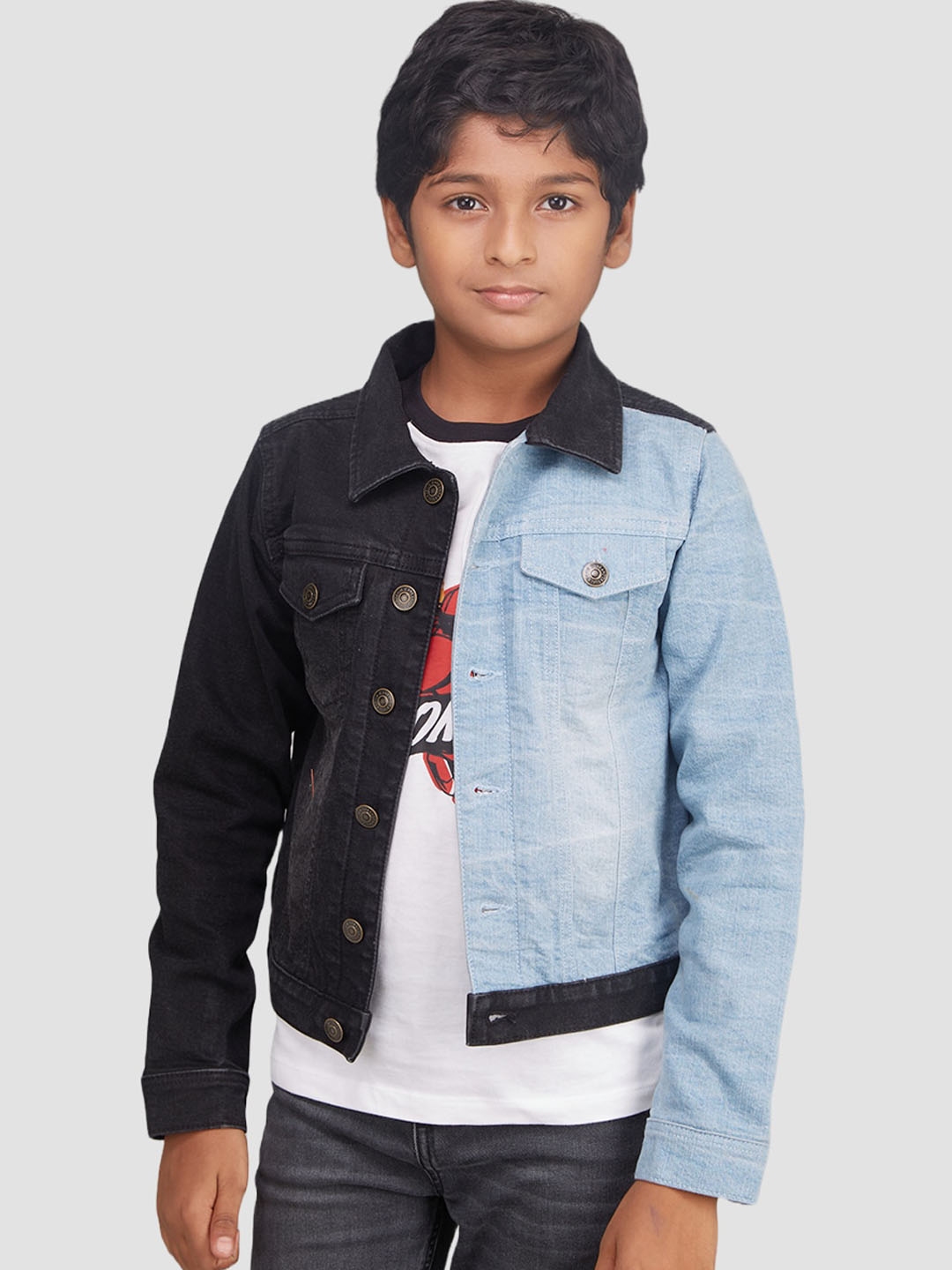 Buy Zalio Boys Washed Crop Denim Jacket - Jackets for Boys 21327736 ...
