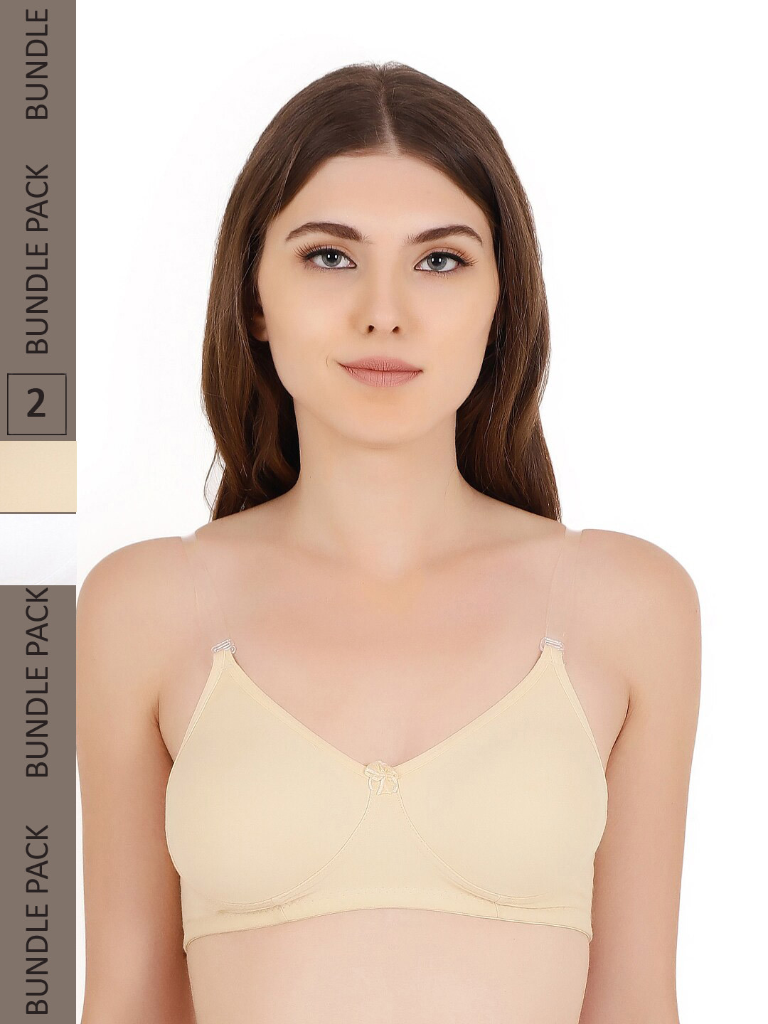 Buy Floret Beige & White Bra Bra for Women 21338840 Myntra