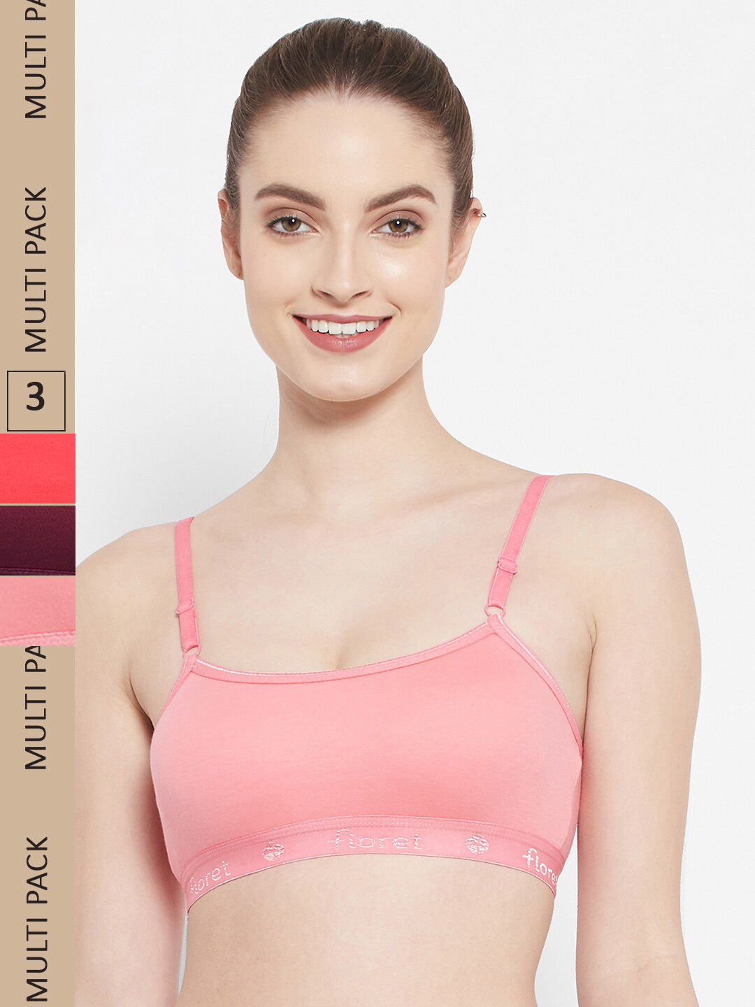 Buy Floret Pack Of 3 T Shirt Cotton Bra Bra for Women 21338938 Myntra