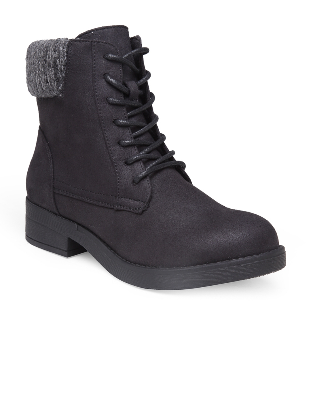 london rag solid black sneakers