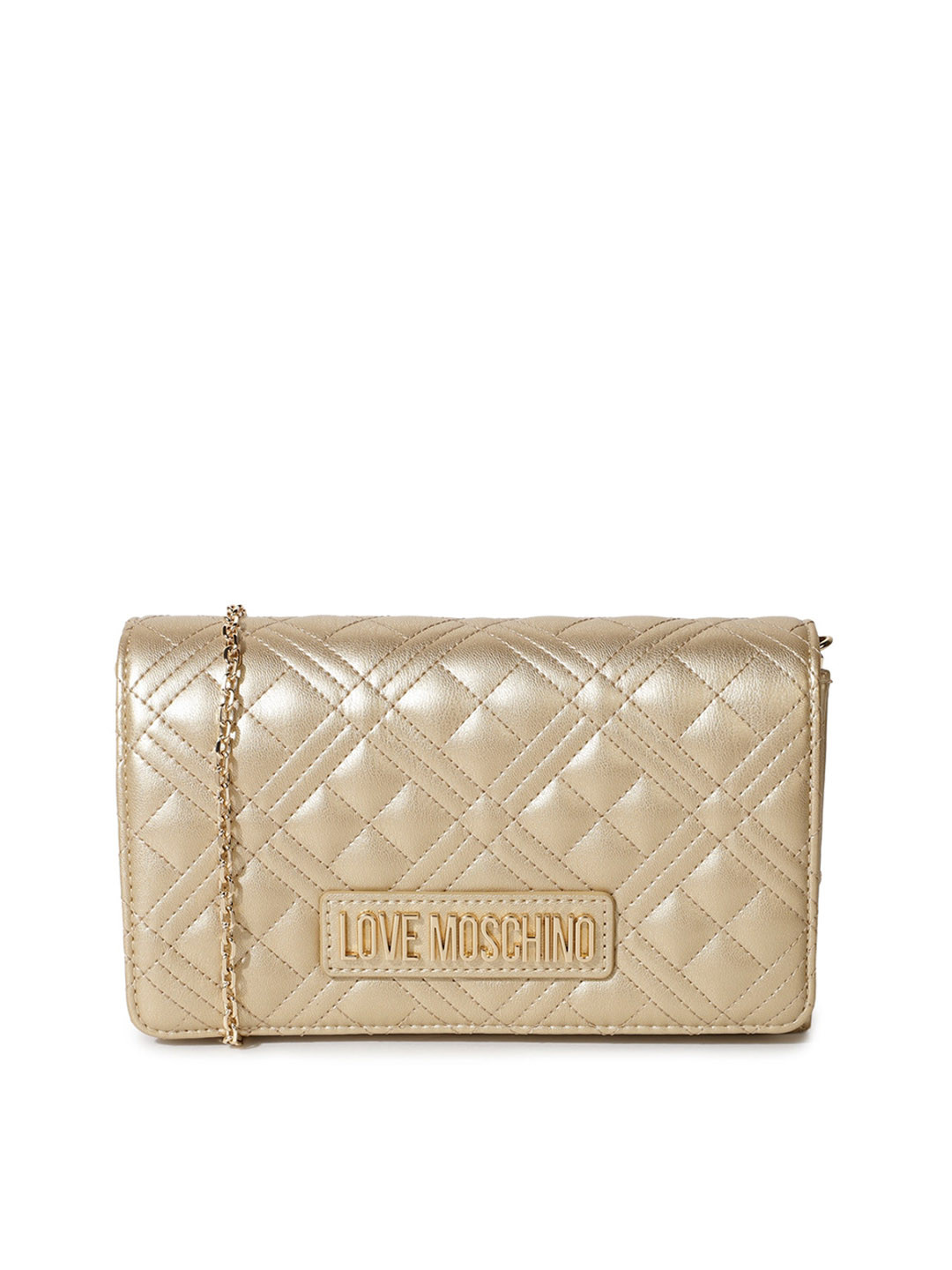 Buy LOVE MOSCHINO Textured Structured Quilted Sling Bag Handbags for