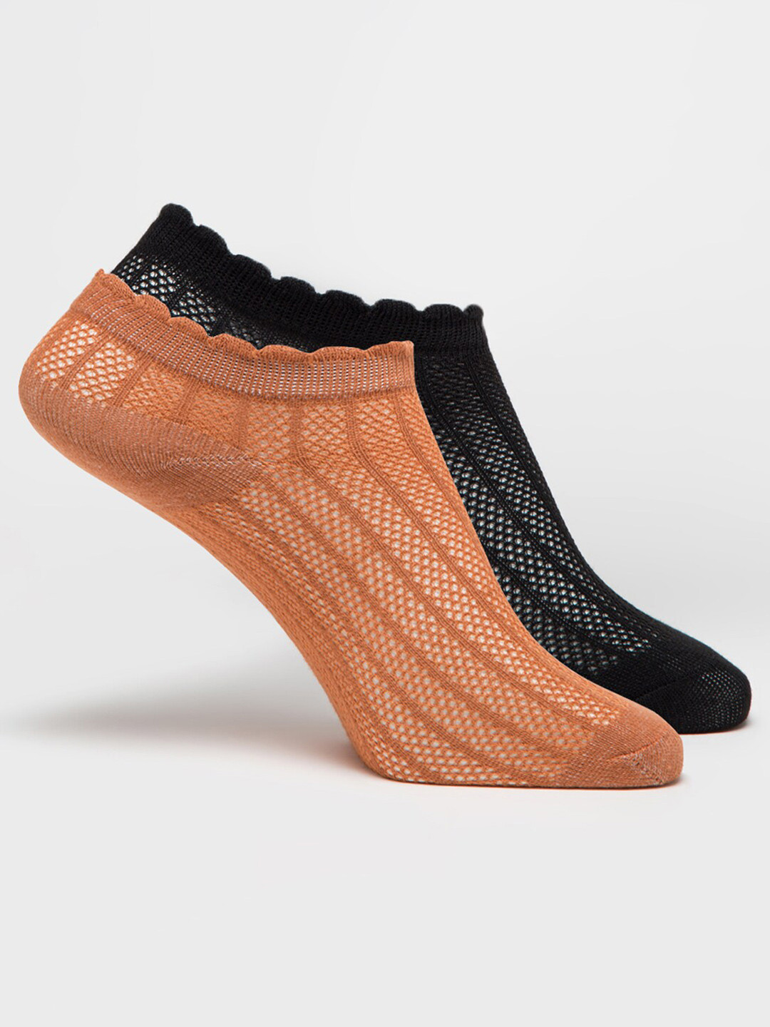 Buy J Style Women Pack Of 2 Patterned Shoe Liners Socks Socks for Women 21364448 Myntra