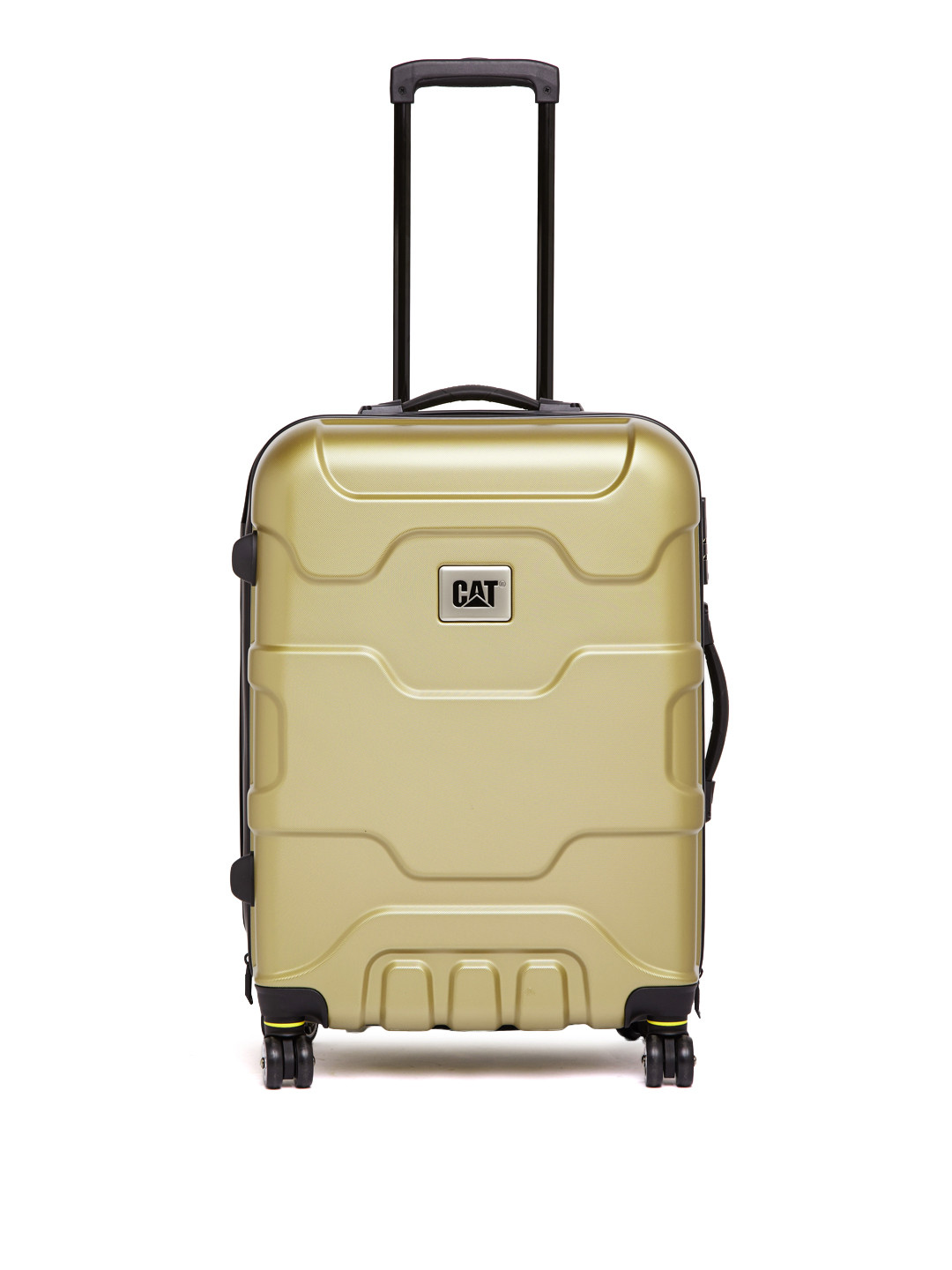 Buy CAT Unisex Gold Toned Medium Trolley Suitcase Trolley Bag for