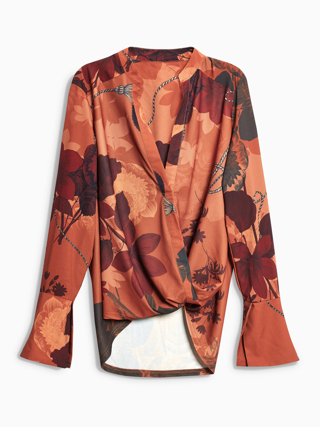 Buy Next Women Orange Regular Fit Printed Casual Shirt - Shirts for ...