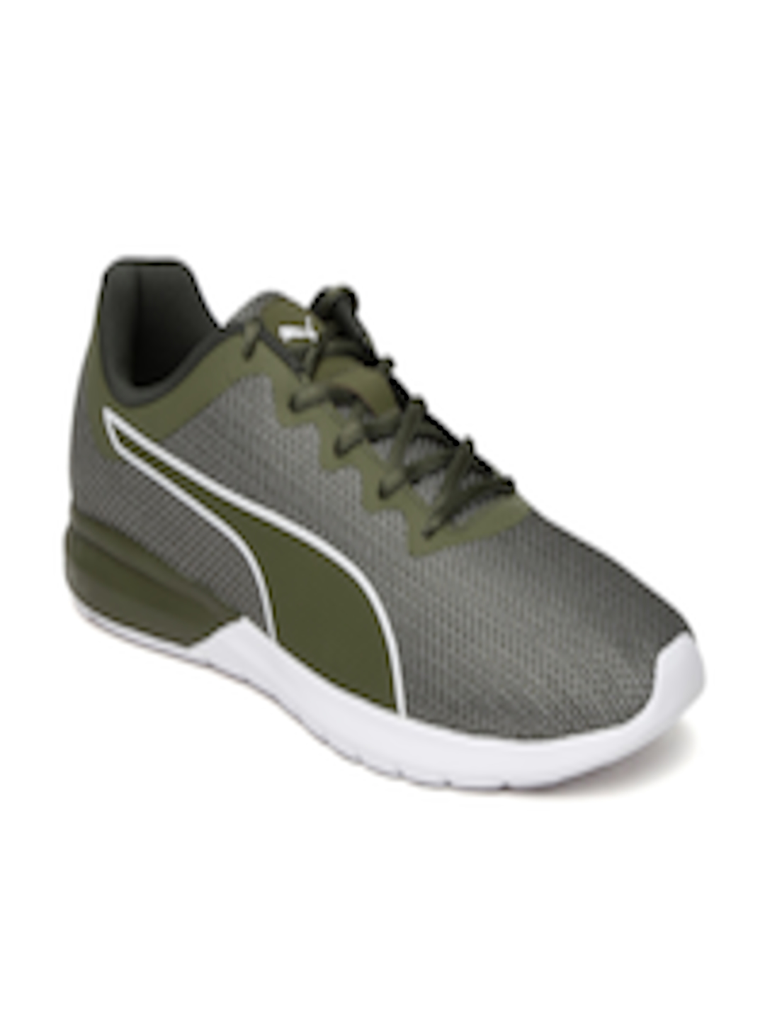 Buy Puma Men Olive Green Vigor Running Shoes - Sports Shoes for Men ...