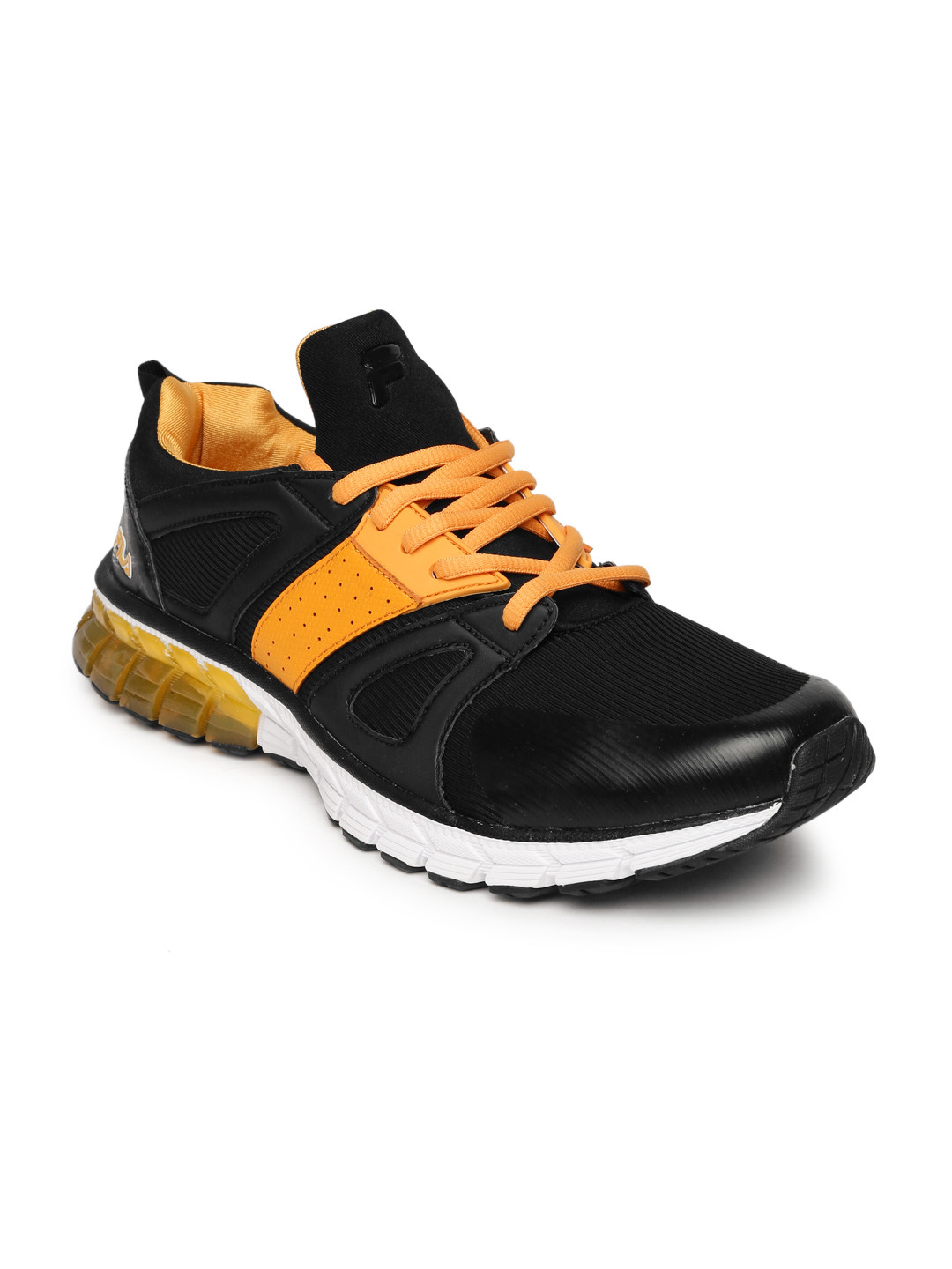 fila black and orange shoes