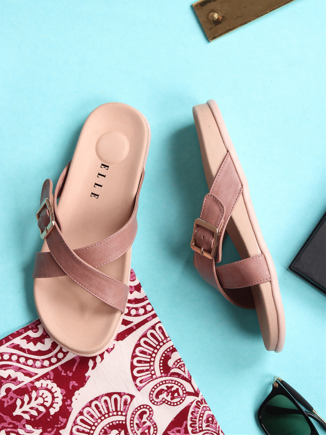 open toe flats for ladies