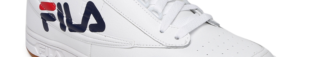 Buy FILA Men White Perforations ORIGINAL TENNIS LOGO Sneakers - Casual ...