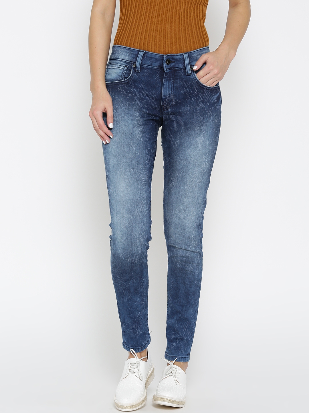 pepe jeans soho skinny mid waist