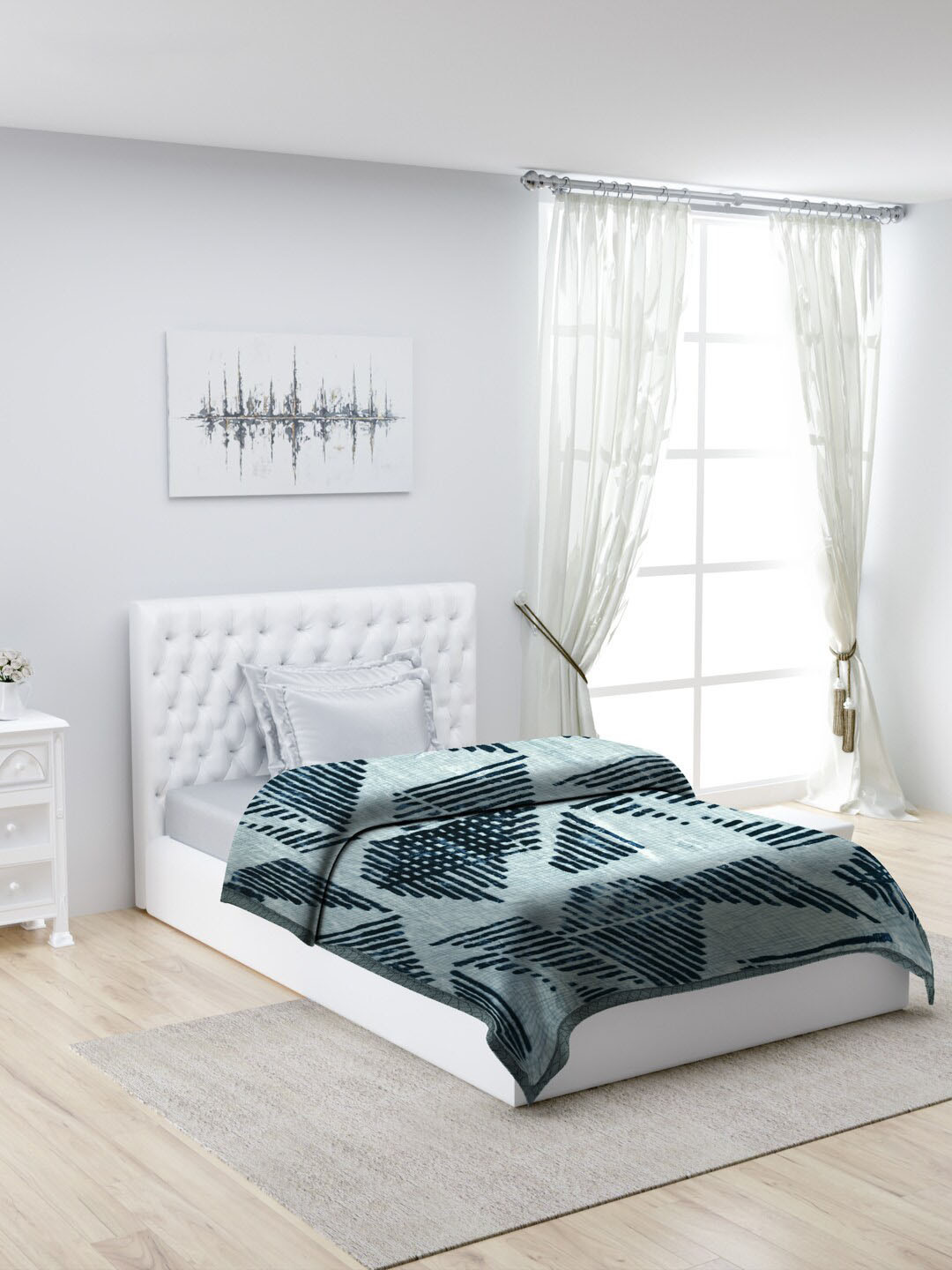 Buy Monte Carlo Mink Blue Heavy Winter Single Bed Blanket Blankets