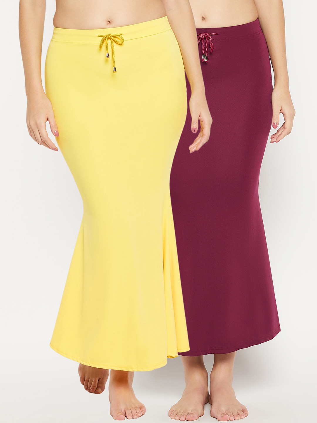 Buy SECRETS BY ZEROKAATA Pack Of 2 Assorted Seamless Mermaid Fit Saree