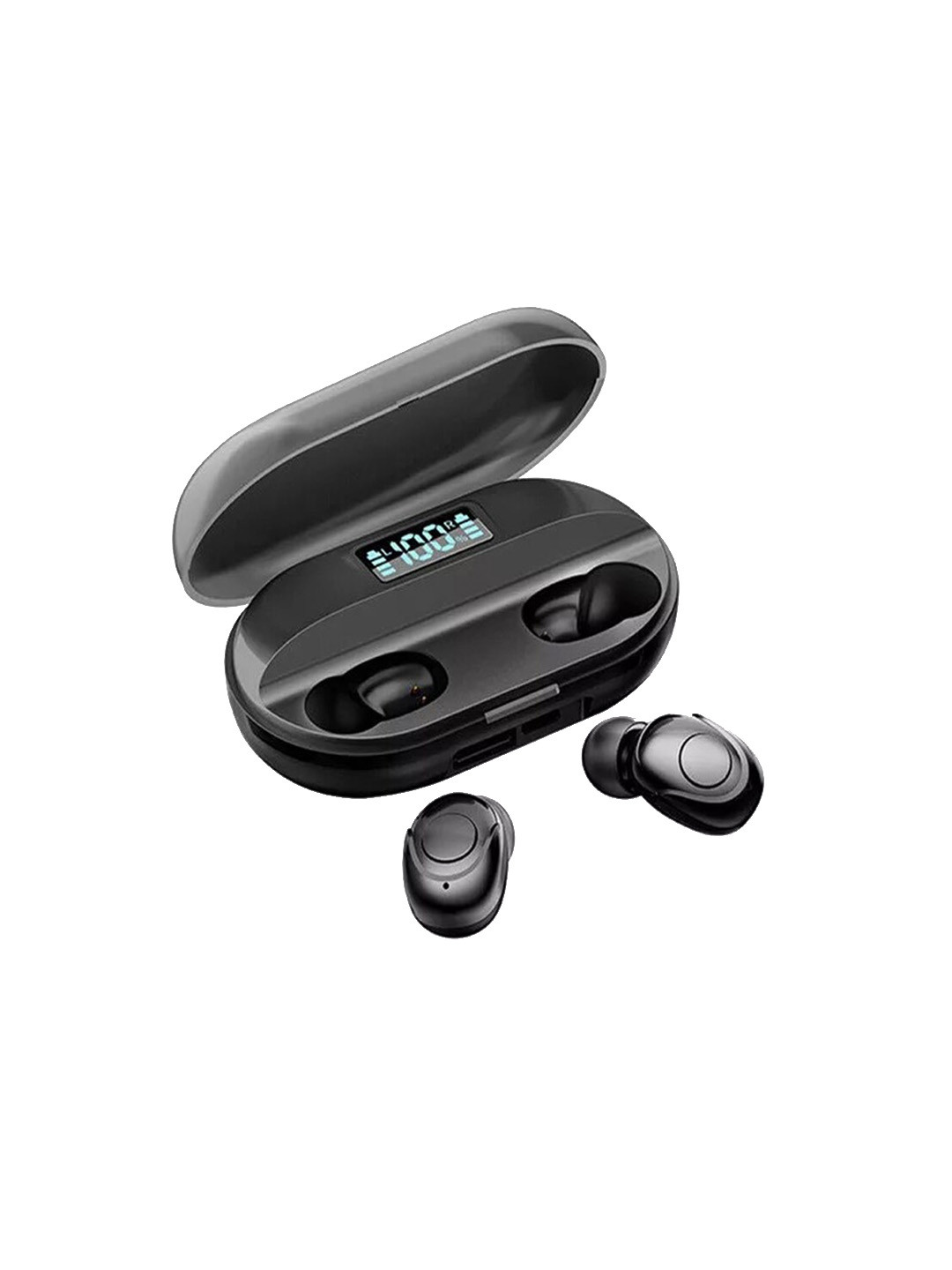 True Twin 2 In 1 Wireless Headphones With Powerbank - Color: POINSETTA RED