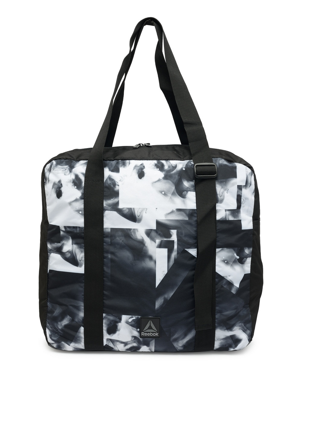 Buy Reebok Black Printed Tote Bag Handbags for Women 2139635 Myntra