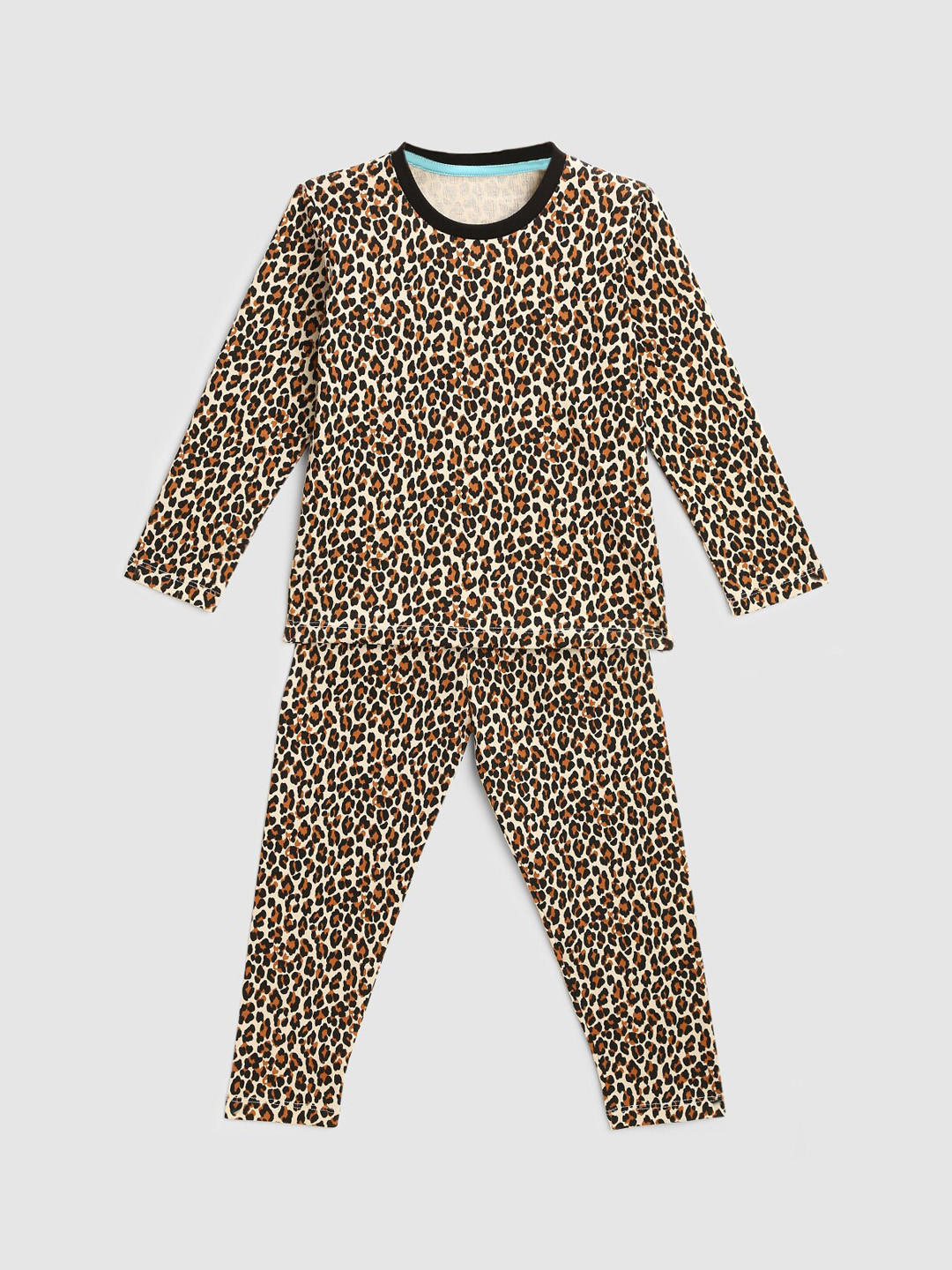 Buy HERE&NOW Girls Animal Printed Night Suit - Night Suits for Girls ...