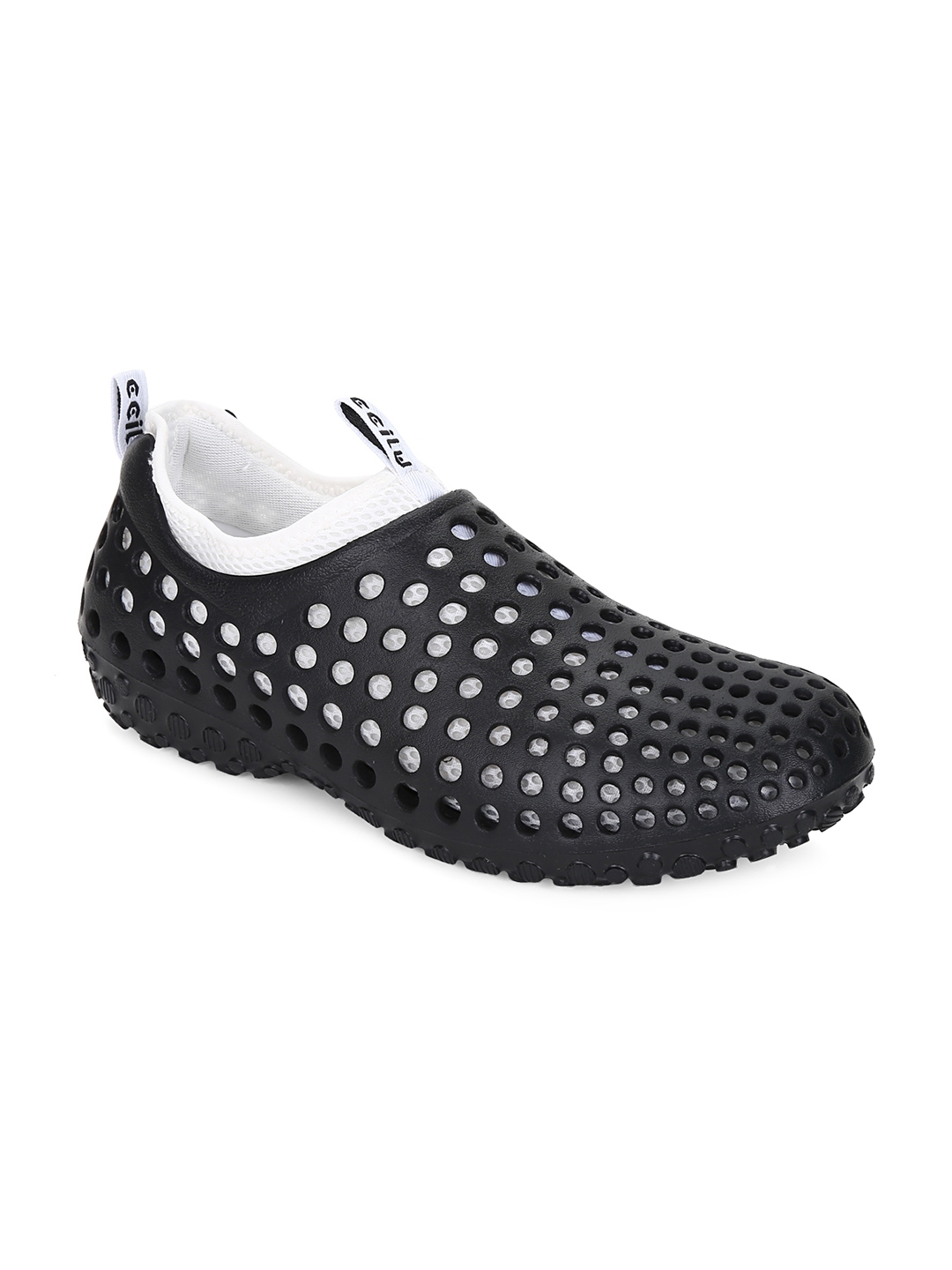 black slip on casual shoes