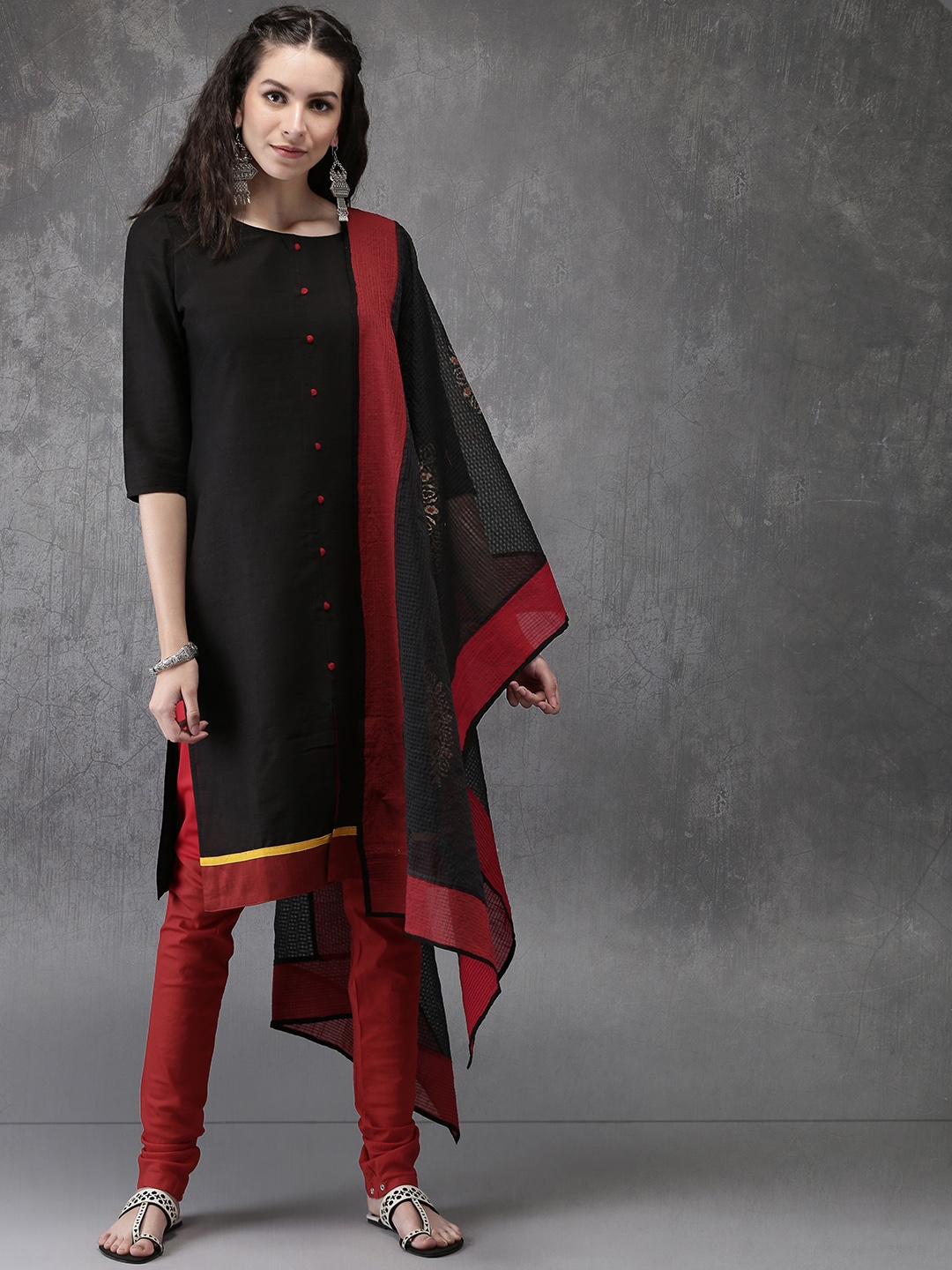 myntra anouk kurta set